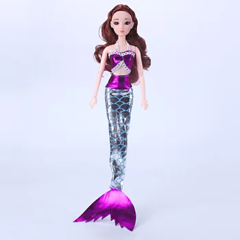 1 Takım Mermaid Kuyruk Prenses Elbiseler oyuncak bebek giysileri Parti Elbiseler düğün elbisesi Up Bebek Aksesuarları Cospay Giyim İçin 30 cm Bebek