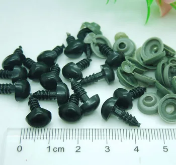 100 adet Güvenlik Burun / Plastik Bebek Burun Üçgen Siyah Renk Ayı Bebek Hayvan Kukla Yapımı 9mm * 7.5 mm EA241