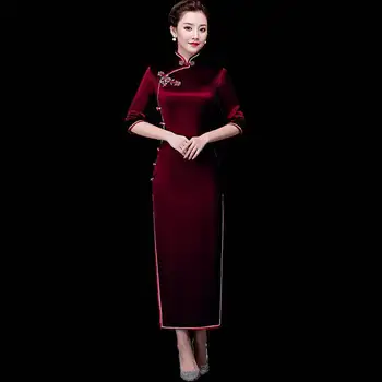 2020 kadınlar için çin yaka elbise kız modern iç çamaşırı çin geleneksel cheongsam
