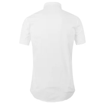 2023 Lüks Erkekler Yeni Klasik İşlemeli arı şerit Şerit Moda Pamuk Casual Gömlek Gömlek Yüksek Kalite Kısa Kollu A65