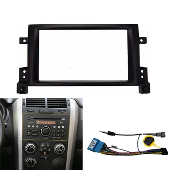 2Din Stereo Radyo Fasya Paneli Çerçeve Suzuki Grand Vitara 2005-için Araba GPS DVD Autoradio Çerçeve