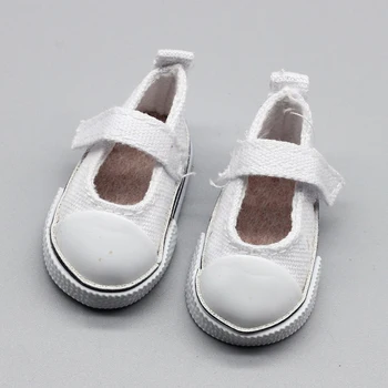 5cm Bebek Ayakkabıları Denim Tuval Mini Oyuncak Ayakkabı 1/4 Bjd Bebek İçin rahat ayakkabılar İçin rus bebeği Sneackers
