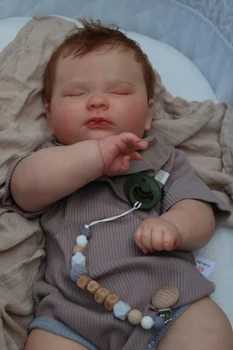 60CM Bitmiş Bebek Joseph Uyku Çocuk Yeniden Doğmuş Bebek Bebek El Boya Bebek Genesis Boya Yüksek Kaliteli 3D Cilt Bebek