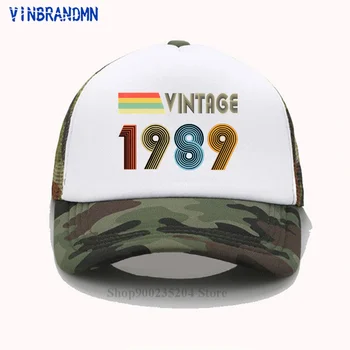 80s Kentsel Giyim Özel doğum günü hediyesi beyzbol şapkası Vintage 1989 güneş şapkası Klasik 1989 Doğum Yılı Kız kadın Günü rahat şapka
