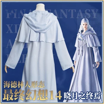 Anime FF14 Final Fantasy XIV Venat Cosplay Kostüm Antik adamın Elbise Nakış Parti Noel Cadılar Bayramı Oyunu Giyim