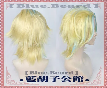Anime Tokyo Revengers Rindo Haitani Cosplay peruk altın karışık mavi ısıya dayanıklı sentetik saç + ücretsiz peruk Net