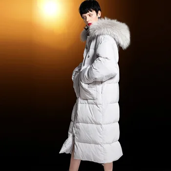 Artı Boyutu Kış Ceket Kadın kadın Aşağı Ceket 2020 Kore Moda Ördek aşağı ceket Kadın Kürk Kapşonlu Paka Hiver 382030