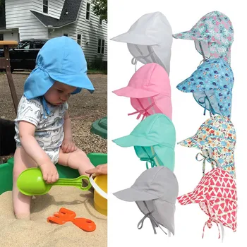 CYGJFC Çocuklar Katı Baskılı Uv Koruma güneş şapkası Bebek Bebek Kova Kapaklar Kız Erkek Gorros Panama Şapkalar Açık Plaj Kapaklar