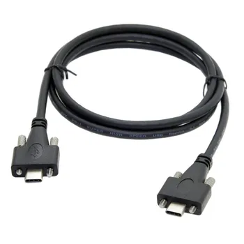 CYSM USB 3.1 Tip-C Çift M2 Vidalar Kilitleme Kilitleme USB-C 10 Gbps Veri Kablosu Paneli