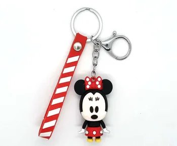 Disney mickey mouse Karikatür pvc Minnie çanta kolye bebek anahtarlık çift anahtarlık kolye küçük hediye