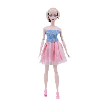 El yapımı Moda Parti Elbiseler Fit 11.8 İnç Barbie Bebek Çocuk Giyinmek Oyuncaklar Sevimli Etek Rahat Günlük Giyim Kızlar İçin Hediye