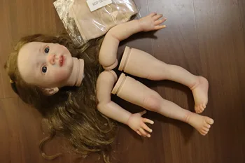 FBBD Sanatçı Boyalı Yeniden Doğmuş Bebek Bebek Fritzi Zaten Boyalı Kiti Uzun El Köklü Saç Demonte Kiti Bebe Hediye Oyuncaklar Kız için