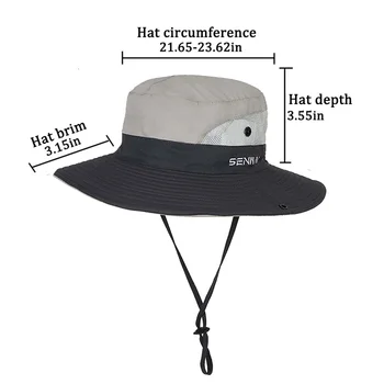 Kova Şapka Geniş Ağız Çabuk Kuruyan Nefes Packable Katlanabilir Güneşlik Güneş At Kuyruğu Kap çene kayışı yazlık şapkalar Kadınlar için