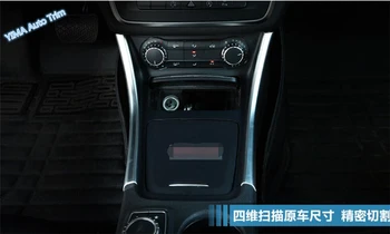 Lapetus Mercedes-Benz Için GLA 200 220X156 2018 ABS Oto Styling Ön Konteyner Depolama ızgara Şerit Çıkartmalar Kapak Trim 2 Adet