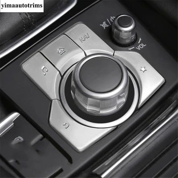 Mazda 3 2017 2018 için Merkezi Konsol Multimedya Elektrik Park El Freni EPB düğme kapağı Trim Kırmızı / Mavi / Gümüş Aksesuarlar