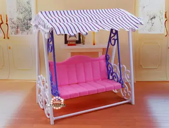 Moda orijinal prenses salıncak barbie eğlence parkı bebek aksesuarları 1/6 bjd bebek evi mobilya seti oyuncak hediye
