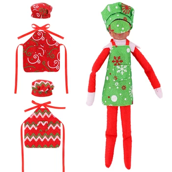 Noel Elf Bebek Kardan Adam Giysileri Maske Şapka Kostüm Bebek Kawaii Oyuncak Aksesuarları doğum günü hediyesi Noel Elf Kostüm