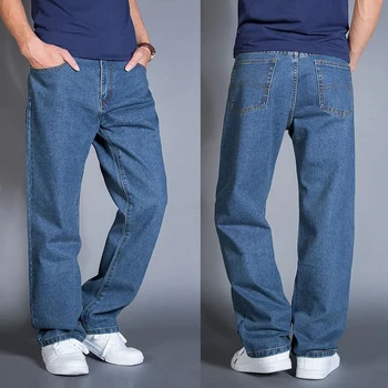 Sonbahar Kot erkek Şişman erkek Düz Tüp Besi Artı Boyutu Düz Renk pantolon Gevşek erkek Şişman Pantolon