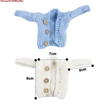 Sıcak Örme Ceket 26-30cm oyuncak bebek giysileri Sıcak Kazak Tops 1/6 BJD Bebek Aksesuarları