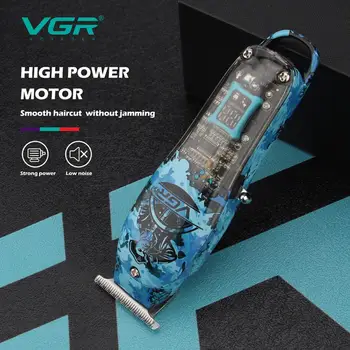 VGR Saç Düzeltici Erkekler için Saç Kesme Saç Kesme Makinesi Profesyonel Akülü Berber Düzeltici Elektrikli USB Şarj Edilebilir V-923