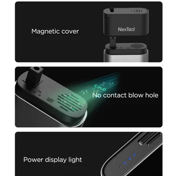Yeni Youpin NexTool 4-in-1 Mini Alkol Test Cihazı LCD Dijital Taşınabilir Araç Breathalyzer ile cam kırıcı Halat Kesici Güç Bankası