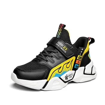 Yeni Çocuk Sneakers Erkek Kız Moda Hafif koşu ayakkabıları Açık Basketbol spor ayakkabı nefes alan günlük ayakkabılar Yürüyüş Ayakkabısı