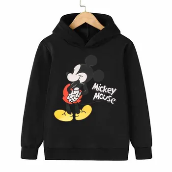 Çocuklar Mickey Mouse Hoodies Minnie mouse Kazak Erkek Bebek Giysileri Uzun Kollu Üstleri Sevimli Çocuk Bahar Kostüm Kız Giyim