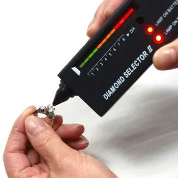 Ücretsiz Kargo Takı Elmas Dedektörü Elektronik Elmas Seçici Taş Taşlar Tester II ultraviyole ışık